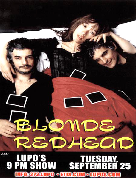 blonde redhead band t shirt